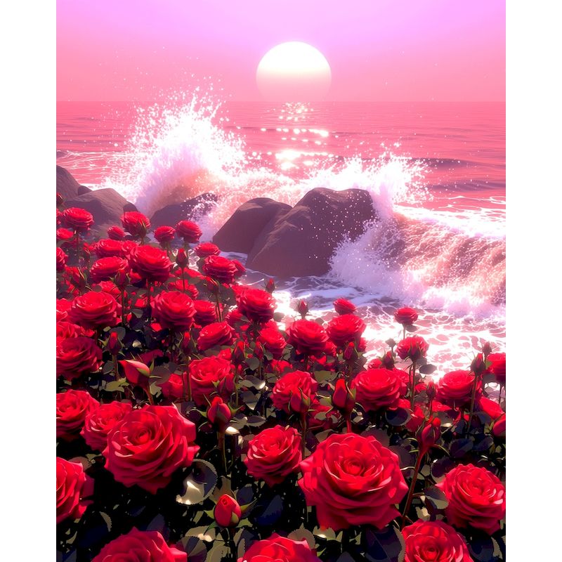 Art Craft Ideas For Adults - GATYZTORY Pintura por Números Rosa do