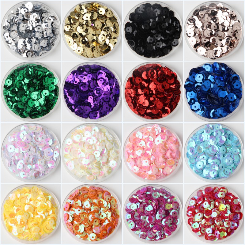 Art Craft Cup - 10 g/lote multi tamanho 4mm/5mm/6mm/8mm lantejoulas