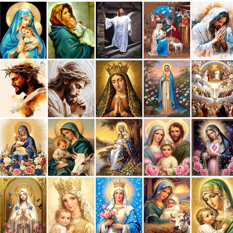 Art Craft Ideas For Adults - GATYZTORY Pintura de Jesus por Números