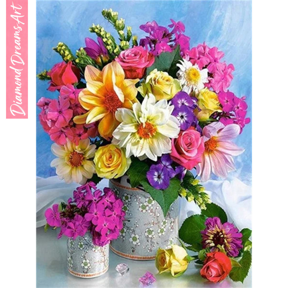Art Craft Flower - Mosaico de Diamantes Completo: Flor em