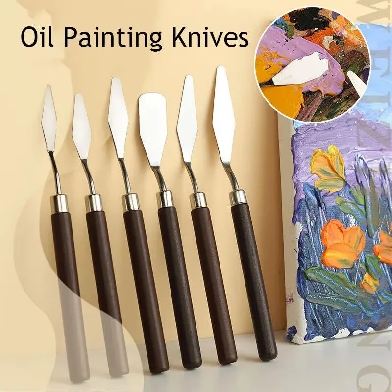 Painting Knife Palette - Conjunto de 2 Espátulas de Aço