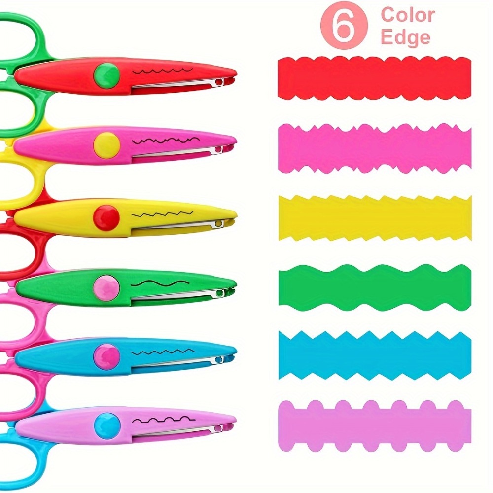 Art Craft 4 Years Old - 6 Pçs/set Tesoura Ondulada Decorativa -