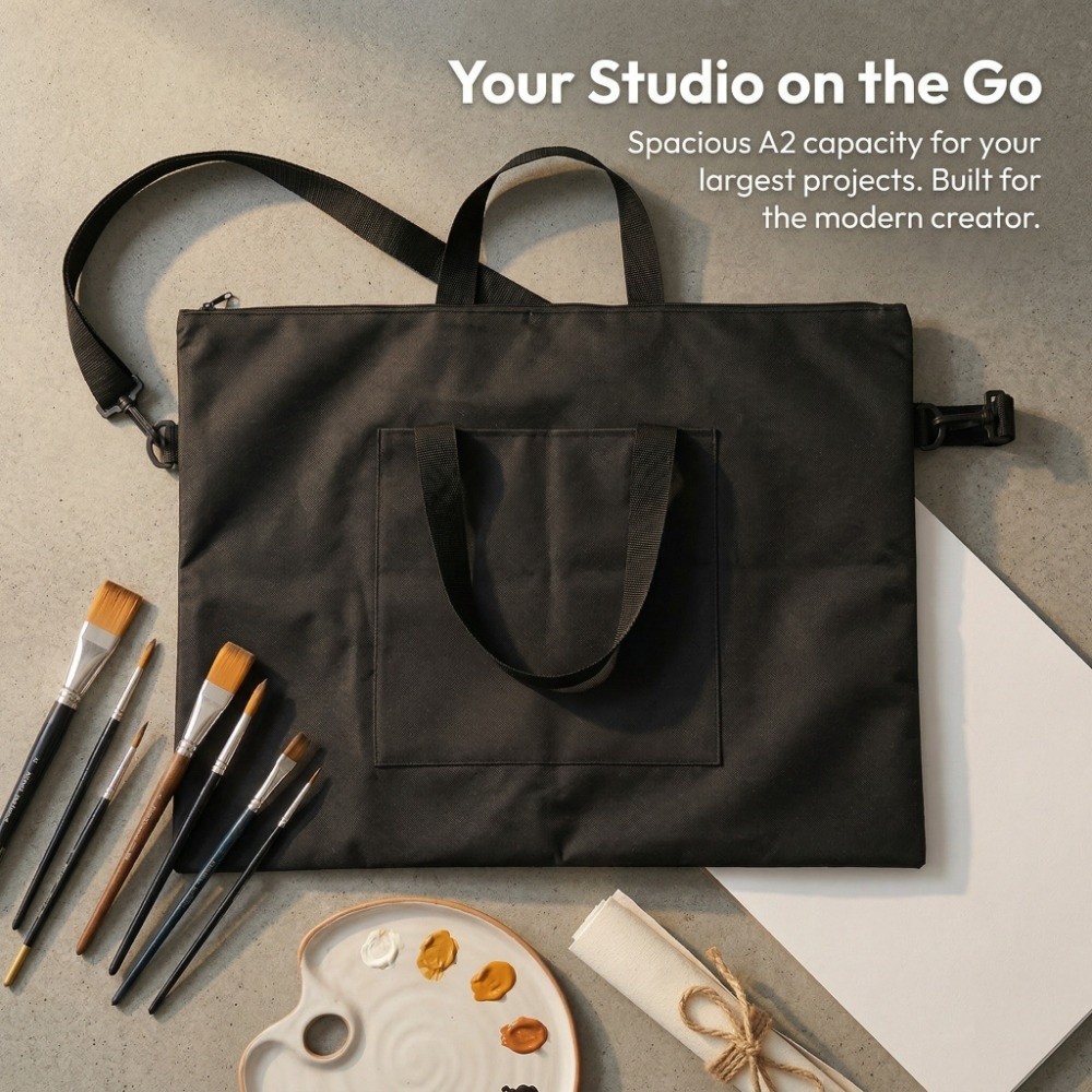 Art Portfolio Bag - Bolsa de arte em lona Oxford