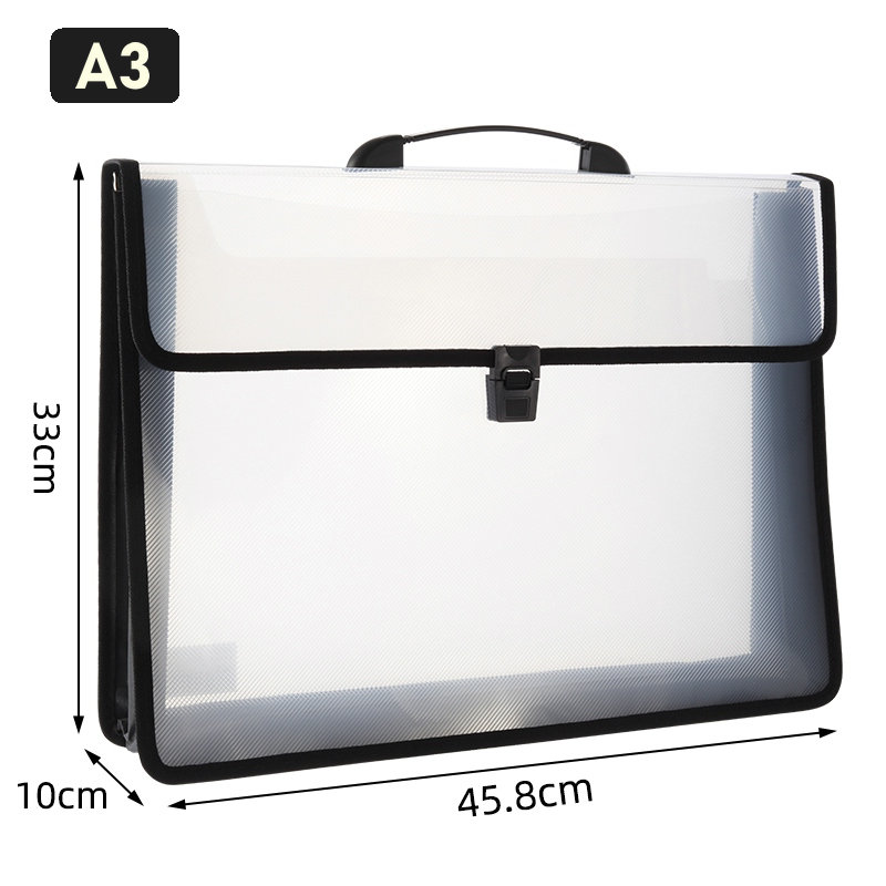 Art Portfolio Bag - Saco de plástico transparente portátil, A3