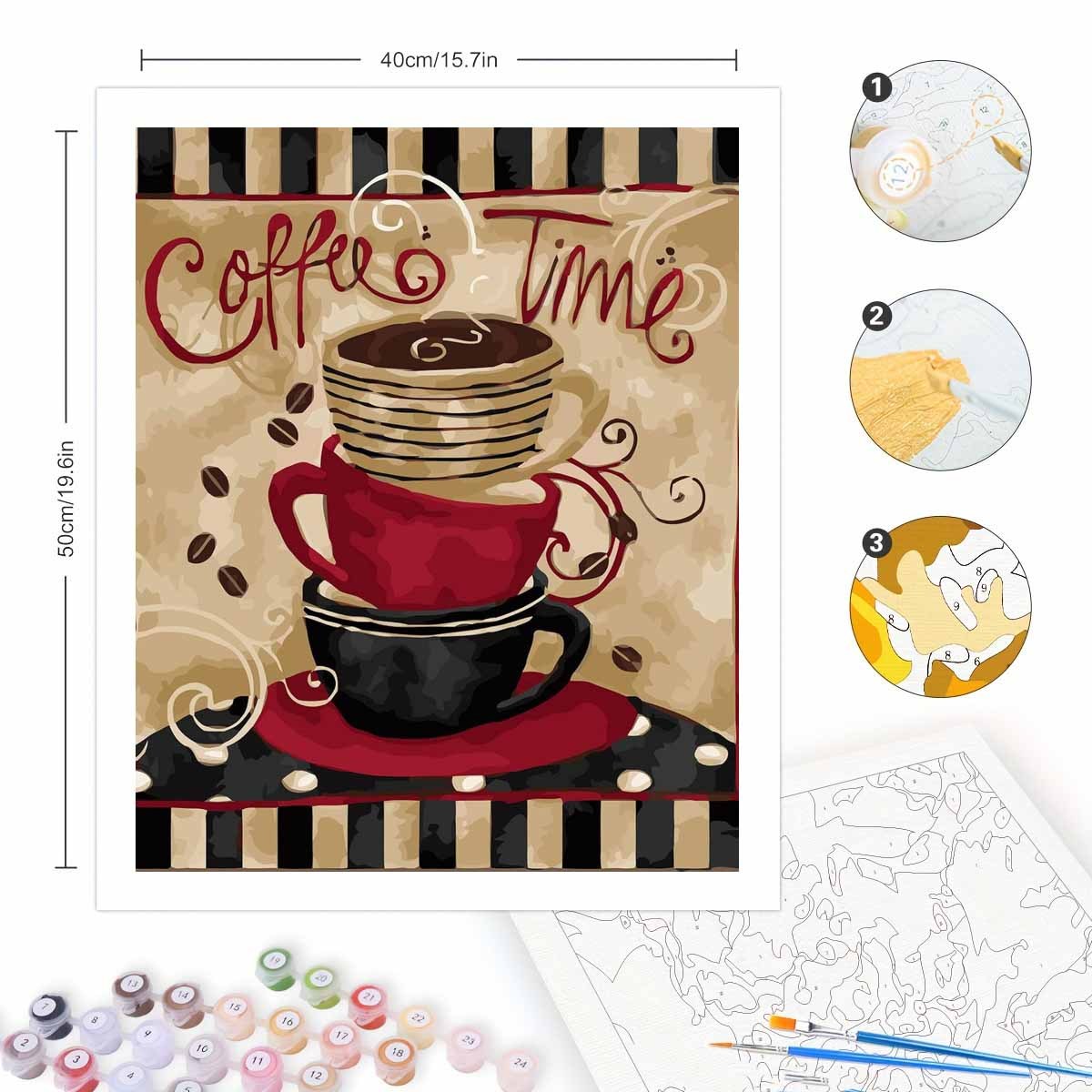 Kit de Pintura por Números par - Art Craft Cup avaliação e preço