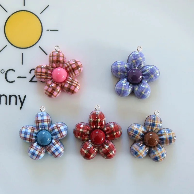 10 Peças Pingente de Resina Pl - Art Craft Flower avaliação e preço