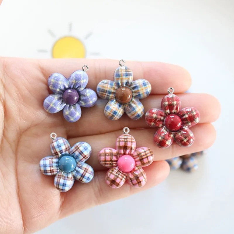 10 Peças Pingente de Resina Pl - Art Craft Flower avaliação e preço