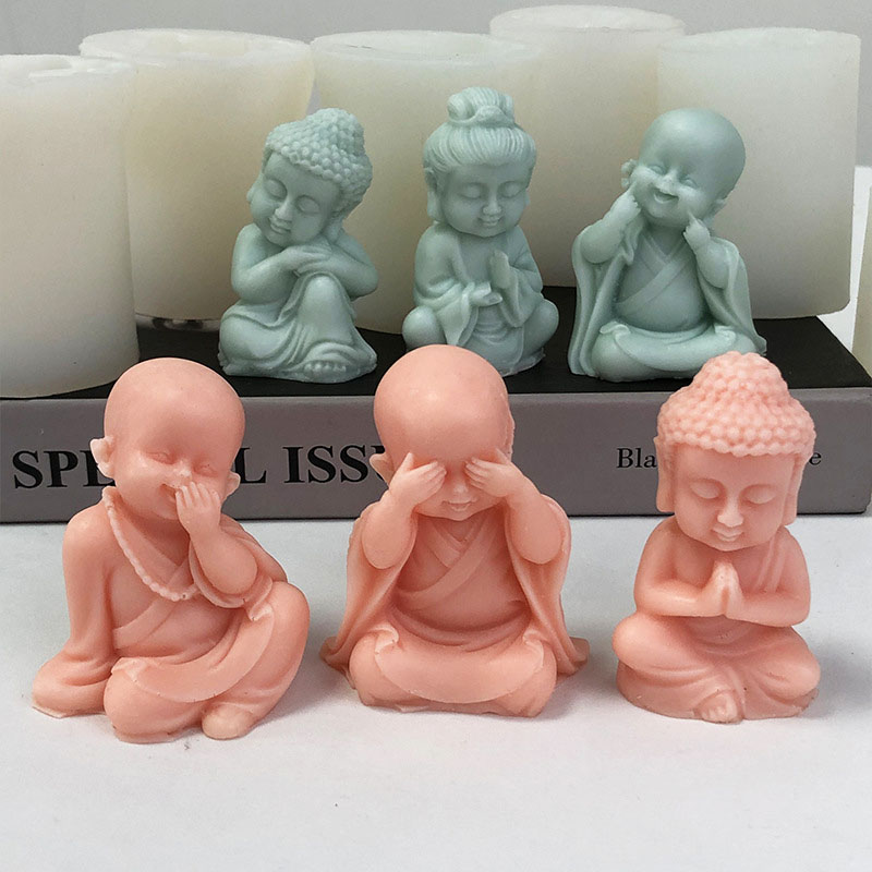 Pouco Monk Vela Silicone Mold, - Art Craft Show avaliação e preço