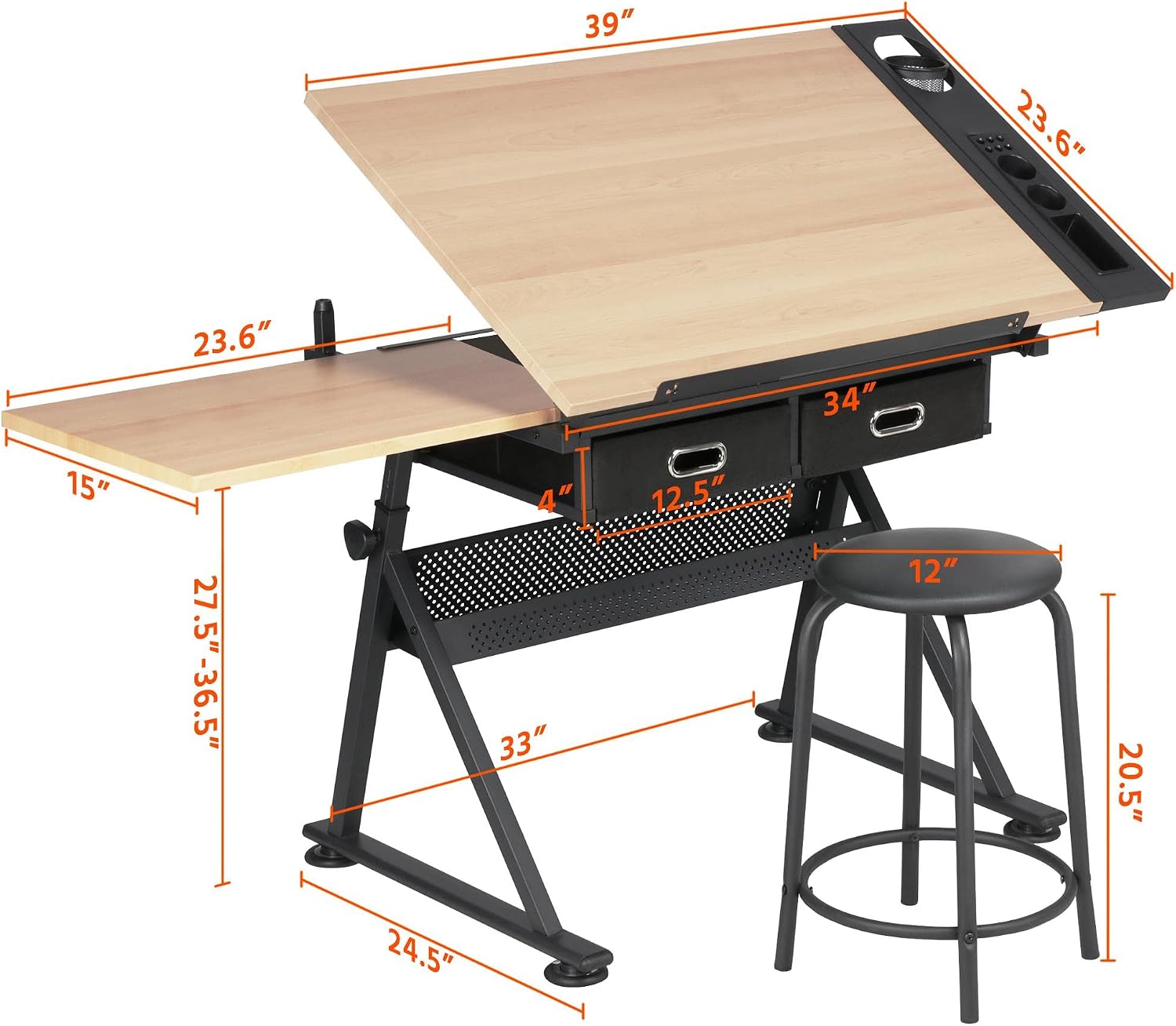 Mesa de Desenho Ajustável com  - Art Craft And avaliação e preço