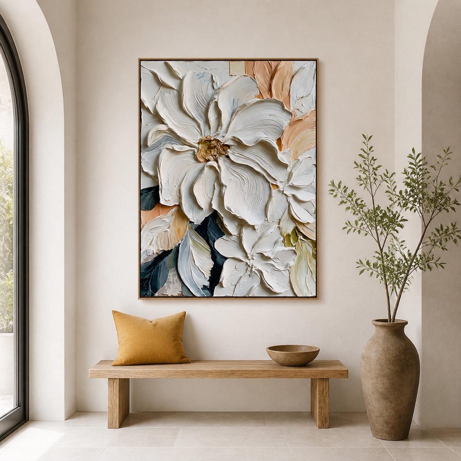 Pintura a óleo floral 3D abstr - Painting Knife Palette avaliação e preço