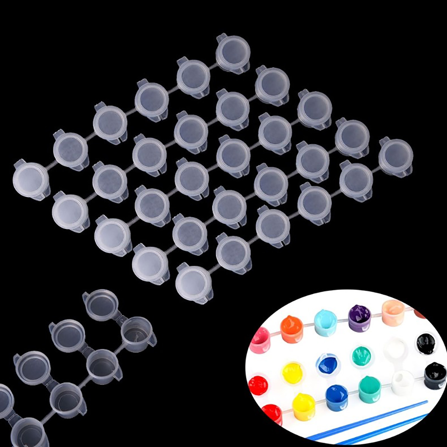 10 tiras 60 potes tiras de tin - Art Craft Cup avaliação e preço