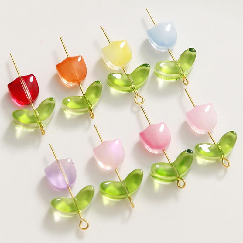 Contas de Vidro Multicoloridas - Art Craft Flower avaliação e preço