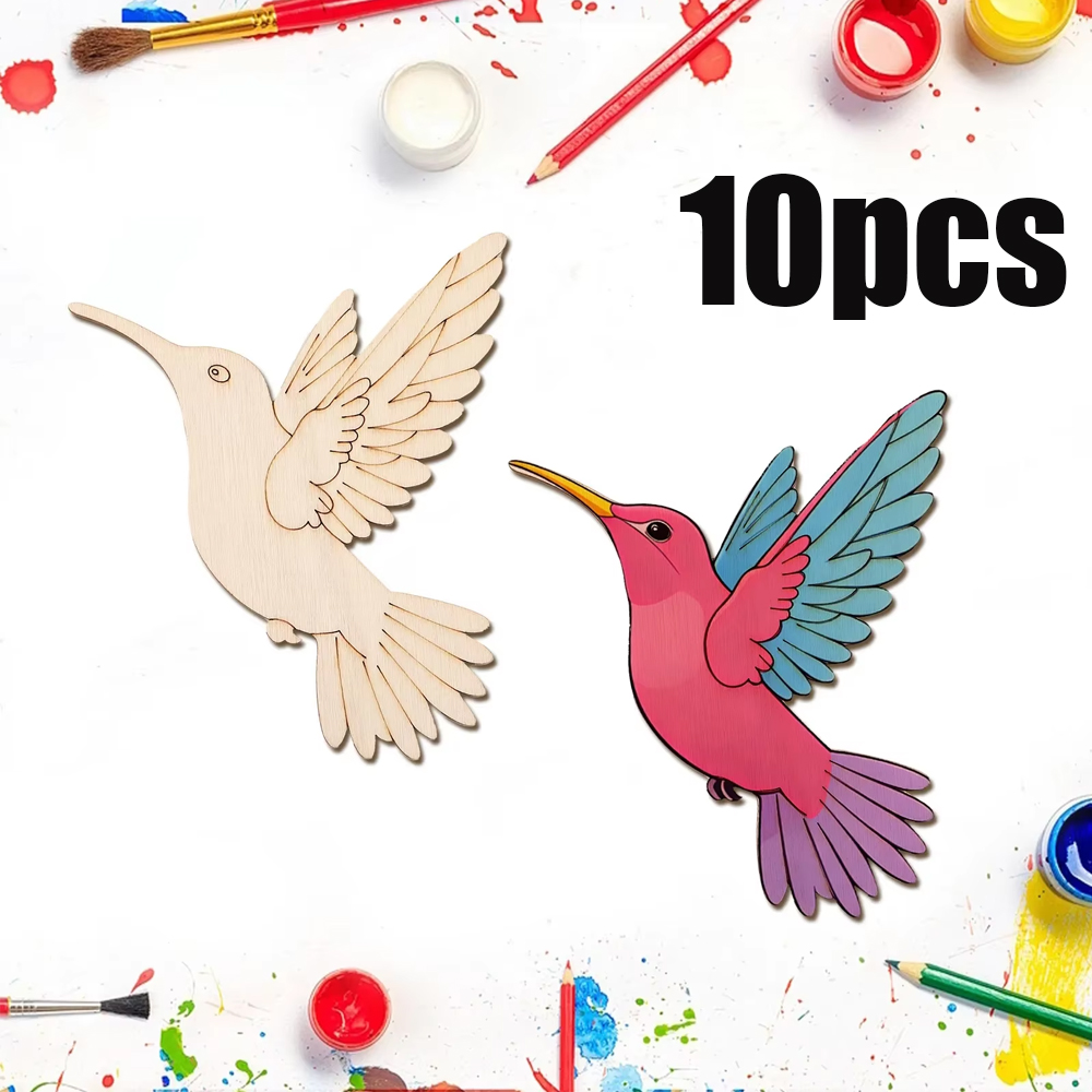 10 peças de recortes de madeir - Art Craft And avaliação e preço