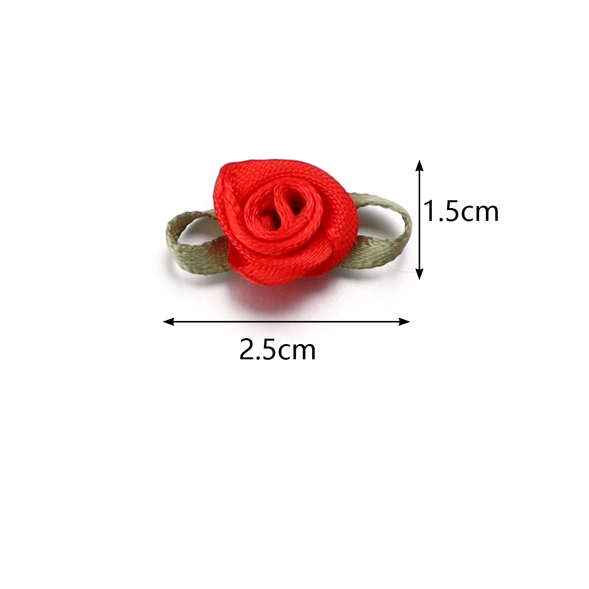 50pcs 1.5x2.5cm 18 cores para  - Art Craft Flower avaliação e preço