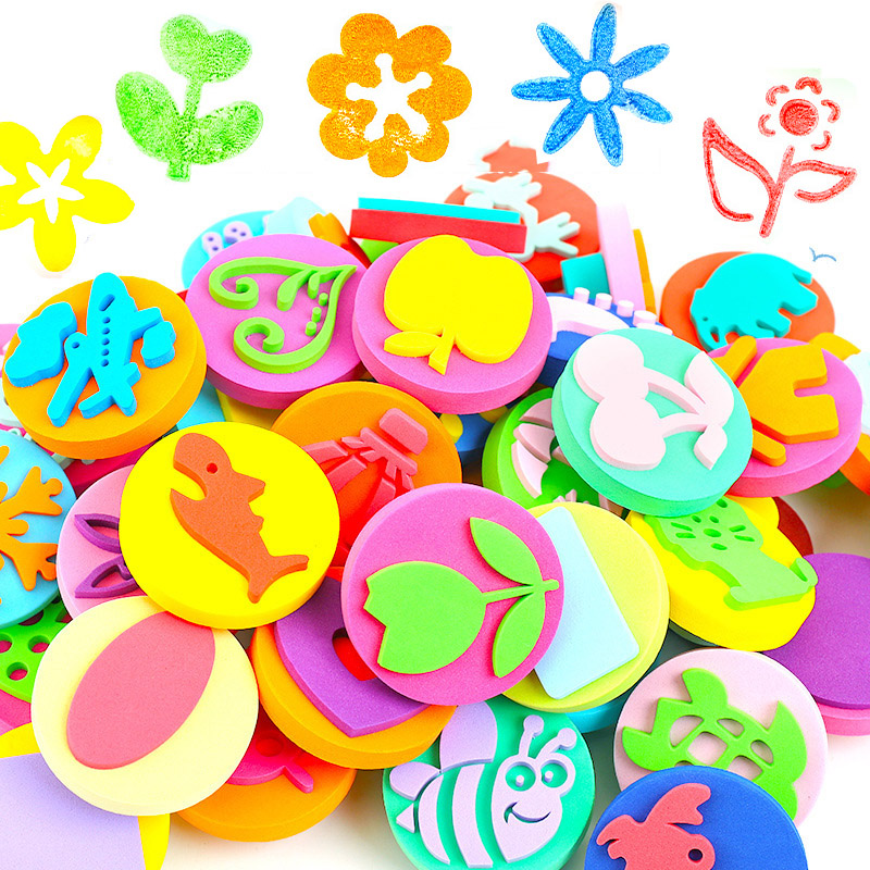 6 pçs/saco selos de espuma par - Art Craft 5 Year Old avaliação e preço
