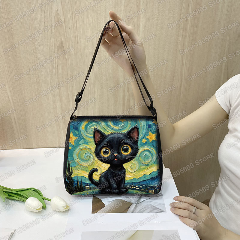 Pintura a óleo van gogh gato p - Art Portfolio Bag avaliação e preço