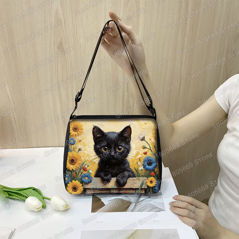 Pintura a óleo van gogh gato p - Art Portfolio Bag avaliação e preço