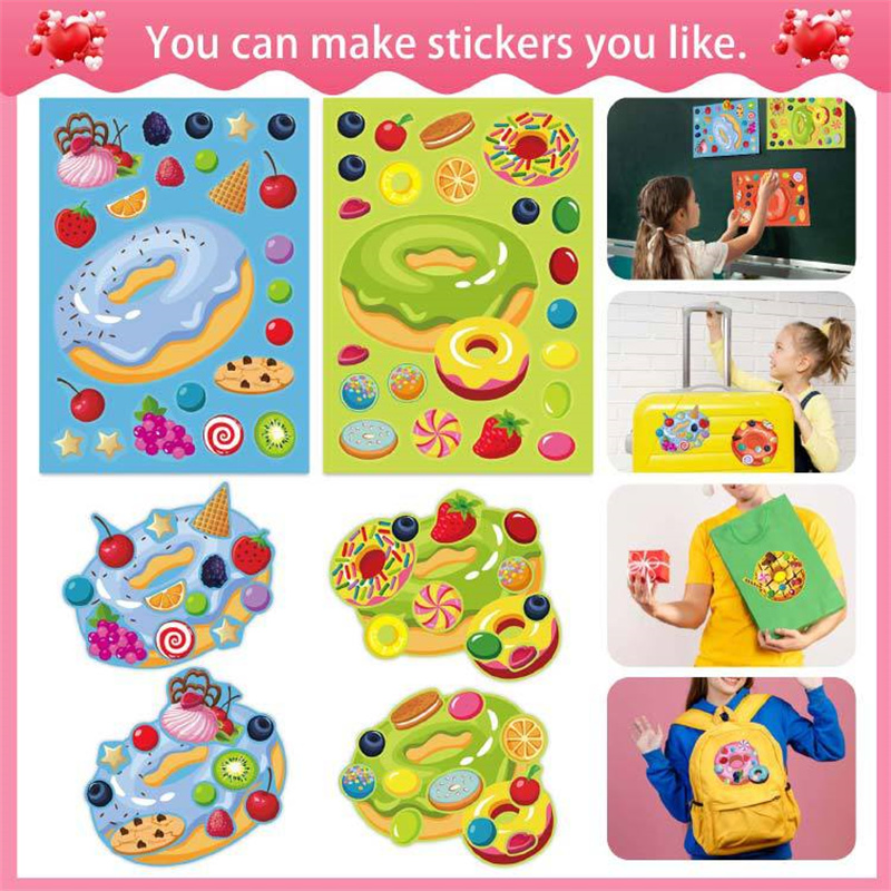 Faça um rosto donut adesivos p - Art Craft 5 Year Old avaliação e preço